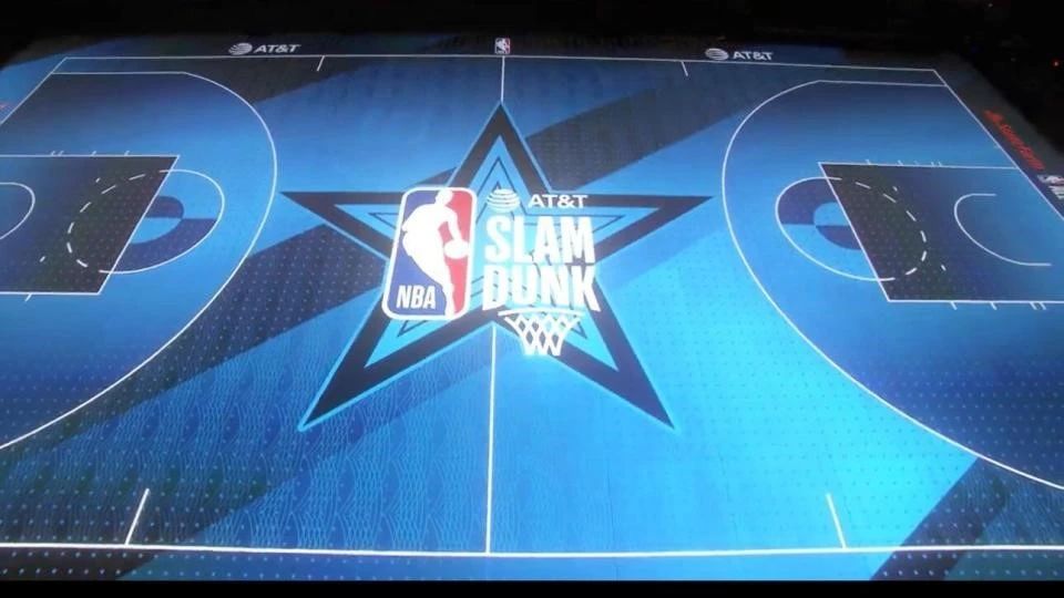 NBA全明星赛首次采用LED地板屏，SG游戏平台官网至真显示闪耀篮球盛宴